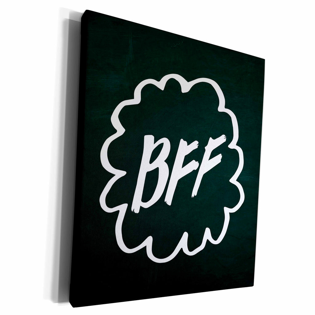 3dRose BrooklynMeme Photo - BFF - Museum Grade Canvas Wrap (cw_178672)