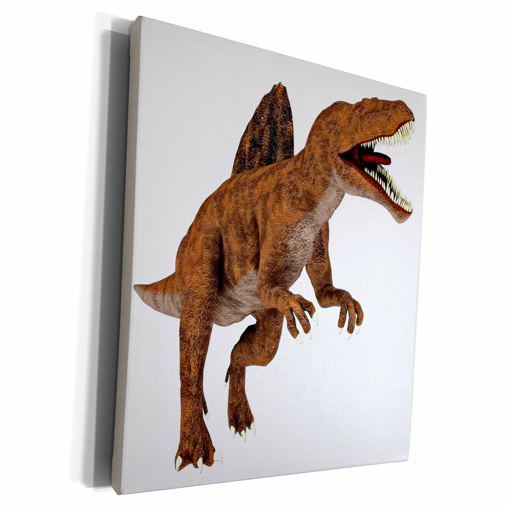 3dRose A Spinosaurus dinosaur attacking - Museum Grade Canvas Wrap (cw_178771)