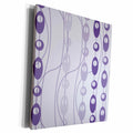 3dRose PS Abstract - Purple Geometric Abstract - Museum Grade Canvas Wrap (cw_179082)