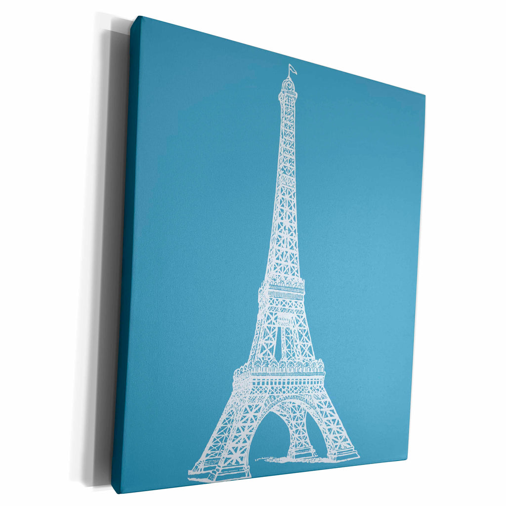 3dRose PS Creations - Eiffel Tower - Museum Grade Canvas Wrap (cw_179166)