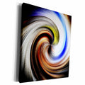 3dRose Beautiful earth tone color swirl effect - Museum Grade Canvas Wrap (cw_179660)