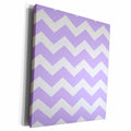 3dRose Lilac Purple and white zig zag chevron pattern. Light... - Museum Grade Canvas Wrap (cw_179683)