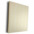 3dRose Beige herringbone pattern - pale gold arrow feather... - Museum Grade Canvas Wrap (cw_179817)
