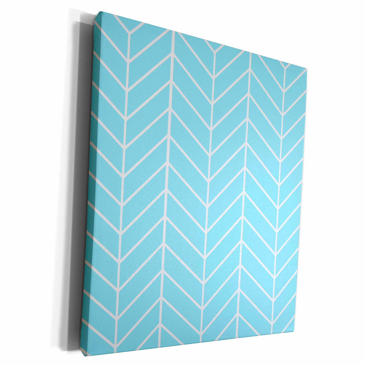 3dRose Light Blue herringbone pattern - stylish arrow... - Museum Grade Canvas Wrap (cw_179818)