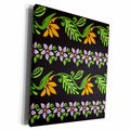 3dRose TNMGraphics Patterns - Hawaiian Floral - Museum Grade Canvas Wrap (cw_18117)