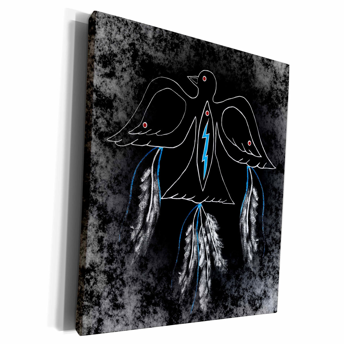 3dRose Thunderbird on Clouds a Native American symbol with... - Museum Grade Canvas Wrap (cw_181206)