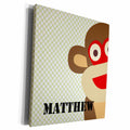 3dRose PS Name - Monkey Matthew for boys - Museum Grade Canvas Wrap (cw_181244)