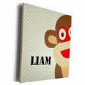 3dRose PS Name - Monkey Liam for boys - Museum Grade Canvas Wrap (cw_181245)