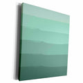 3dRose PS Abstract - Mint Green Abstract Stripes - Museum Grade Canvas Wrap (cw_181267)