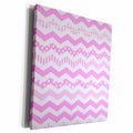 3dRose Pink Chevron zigzag pattern with a twist cute girly... - Museum Grade Canvas Wrap (cw_183971)