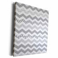 3dRose Grey Chevron zigzag pattern with a twist - cute... - Museum Grade Canvas Wrap (cw_183985)