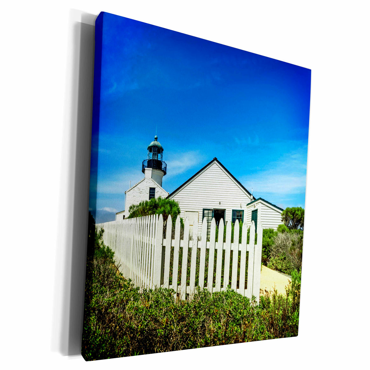 3dRose Point Loma Lighthouse, California - Museum Grade Canvas Wrap (cw_184030)