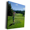 3dRose Golfing It is All In the Swing Print - Museum Grade Canvas Wrap (cw_184363)