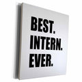 3dRose Best Intern Ever - fun appreciation gift for... - Museum Grade Canvas Wrap (cw_185007)