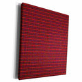 3dRose Textile Pattern Crimson On Small Mess - Museum Grade Canvas Wrap (cw_18520)