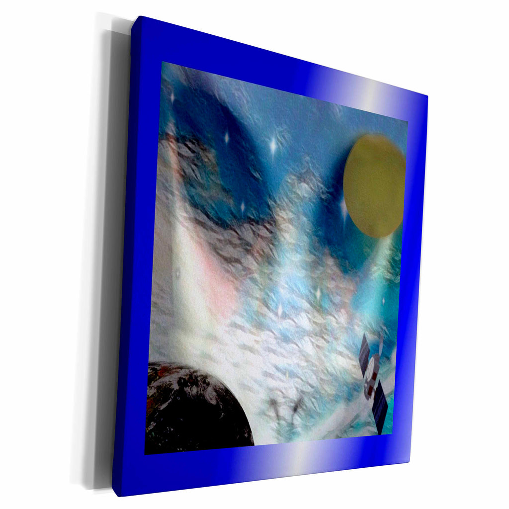 3dRose SmudgeArt Sci Fi Designs - Alien Life Form - Museum Grade Canvas Wrap (cw_18528)