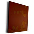 3dRose Textile Pattern Brown And Green Blobs - Museum Grade Canvas Wrap (cw_18540)