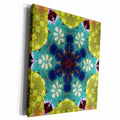 3dRose Abstract Kaleidoscope Digital Design - Museum Grade Canvas Wrap (cw_185445)