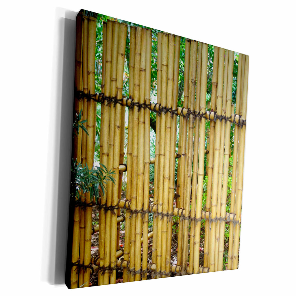 3dRose Florene Architecture - Bamboo Gate - Museum Grade Canvas Wrap (cw_18606)