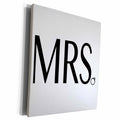 3dRose EvaDane - Quotes - Mrs. Bride to Be. Black. - Museum Grade Canvas Wrap (cw_186247)
