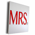 3dRose EvaDane - Quotes - Mrs. Bride to Be. Red. - Museum Grade Canvas Wrap (cw_186251)
