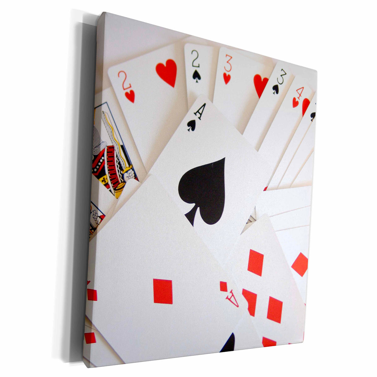 3dRose Florene Games - Lets Play Cards I - Museum Grade Canvas Wrap (cw_18656)