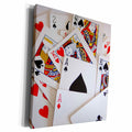 3dRose Florene Games - Lets Play Cards II - Museum Grade Canvas Wrap (cw_18657)