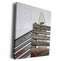 3dRose surfboard on dock abstract sketch - Museum Grade Canvas Wrap (cw_186667)