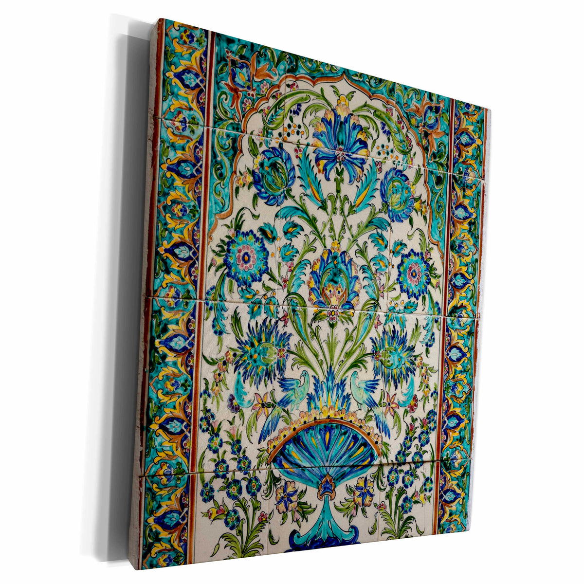 3dRose Tile work on wall, Havana, Cuba - Museum Grade Canvas Wrap (cw_187015)