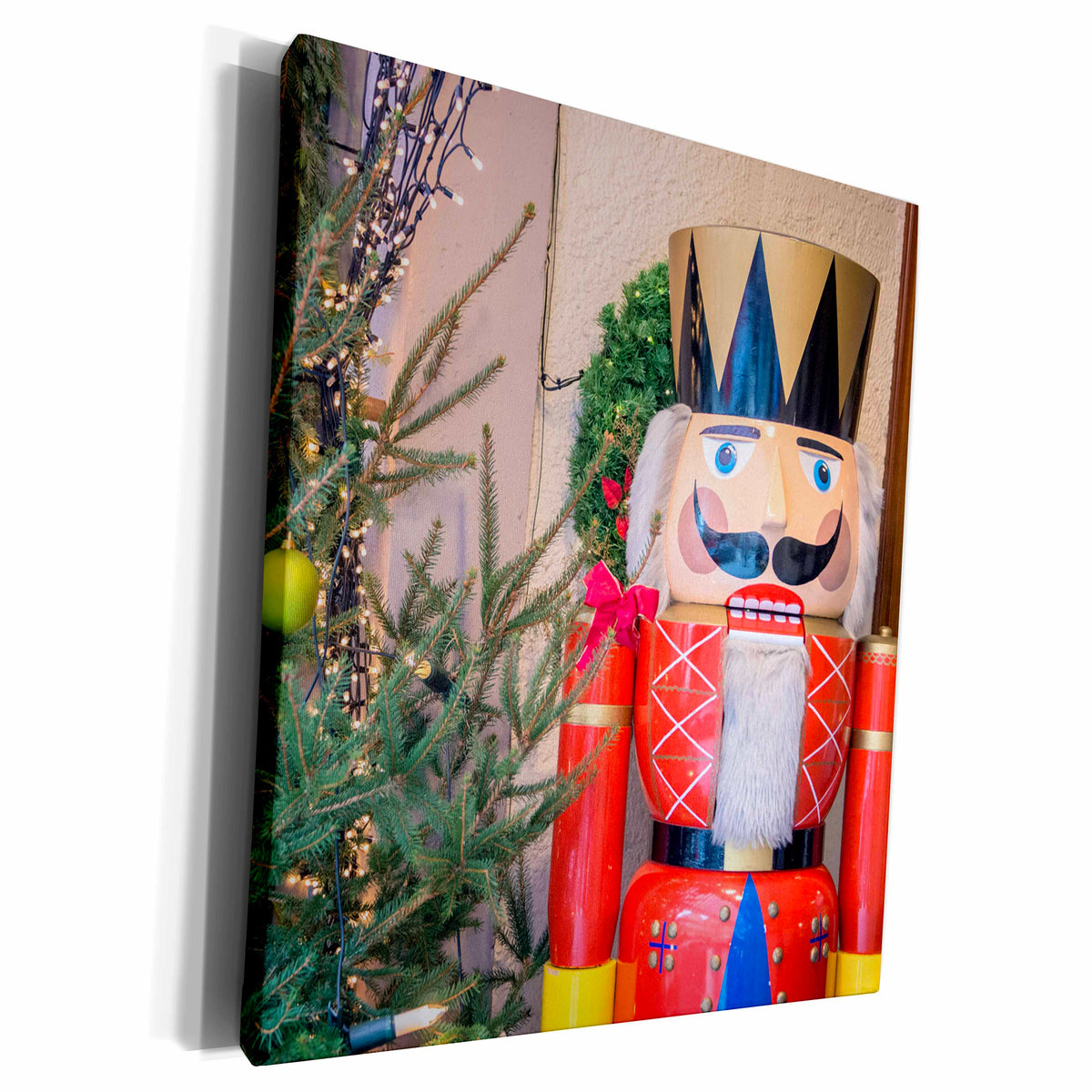 3dRose Nutcracker outside Kathe Wohlfahrt store, Rothenburg,... - Museum Grade Canvas Wrap (cw_188554)
