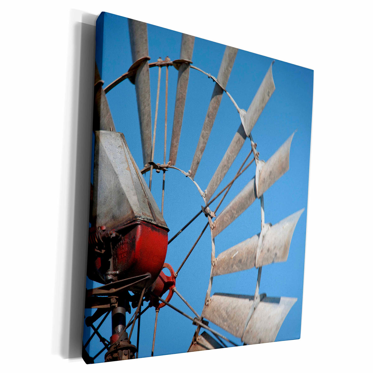 3dRose USA, Kansas. Windmill - Museum Grade Canvas Wrap (cw_191578)