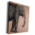 3dRose PS Animals - Grey Elephant - Museum Grade Canvas Wrap (cw_192636)