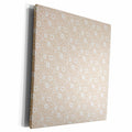 3dRose PS Abstract - Cream and White Circles - Museum Grade Canvas Wrap (cw_192715)