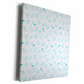 3dRose PS Beach - Aqua Shells - Museum Grade Canvas Wrap (cw_192720)
