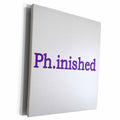 3dRose EvaDane - Quotes - Ph.inished. Purple. - Museum Grade Canvas Wrap (cw_193292)
