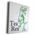 3dRose EvaDane - Funny Quotes - Tea Rex. - Museum Grade Canvas Wrap (cw_193320)