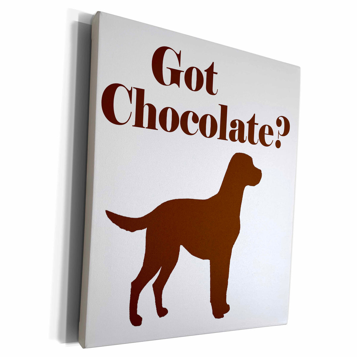 3dRose EvaDane - Animals - Got chocolate. - Museum Grade Canvas Wrap (cw_193341)
