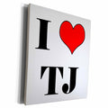 3dRose EvaDane - Quotes - I love TJ. - Museum Grade Canvas Wrap (cw_193349)