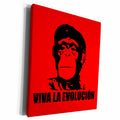 3dRose EvaDane - Quotes - Viva La Evolucion. - Museum Grade Canvas Wrap (cw_193385)