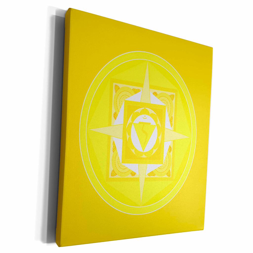 3dRose EvaDane - Prints - Third chakra. - Museum Grade Canvas Wrap (cw_193593)