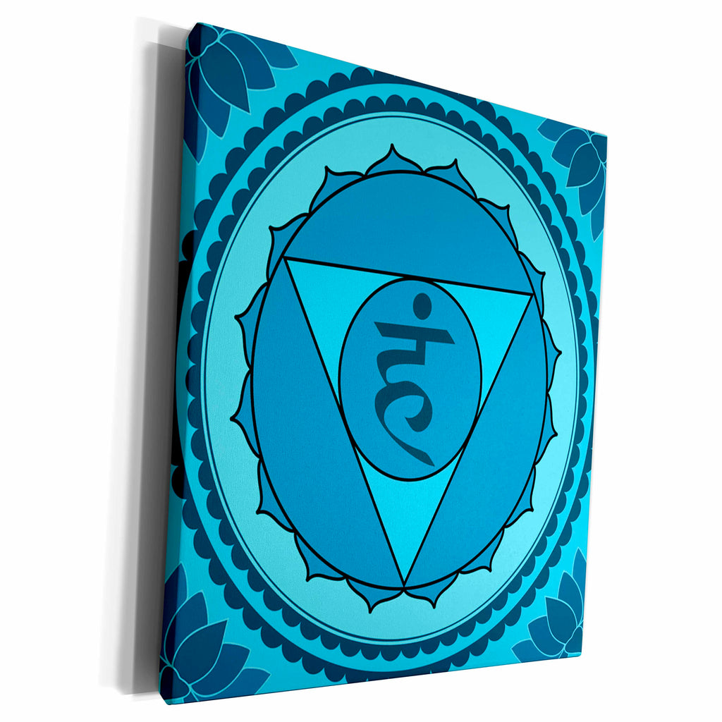 3dRose EvaDane - Prints - Fifth chakra. - Museum Grade Canvas Wrap (cw_193595)