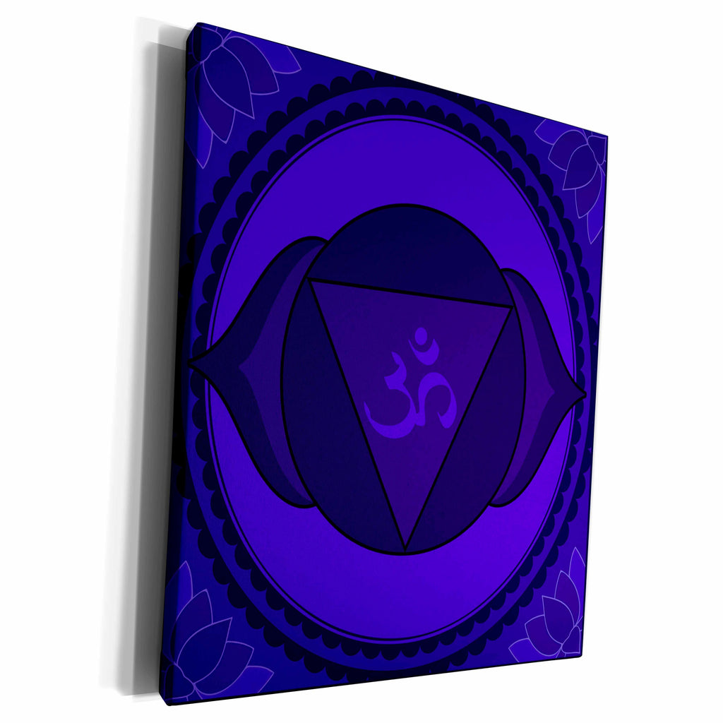 3dRose EvaDane - Prints - Sixth chakra. - Museum Grade Canvas Wrap (cw_193596)