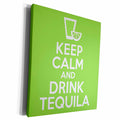 3dRose EvaDane - Funny Quotes - Keep calm and drink tequila. - Museum Grade Canvas Wrap (cw_193604)