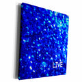 3dRose Indigo glitter background - Museum Grade Canvas Wrap (cw_194530)