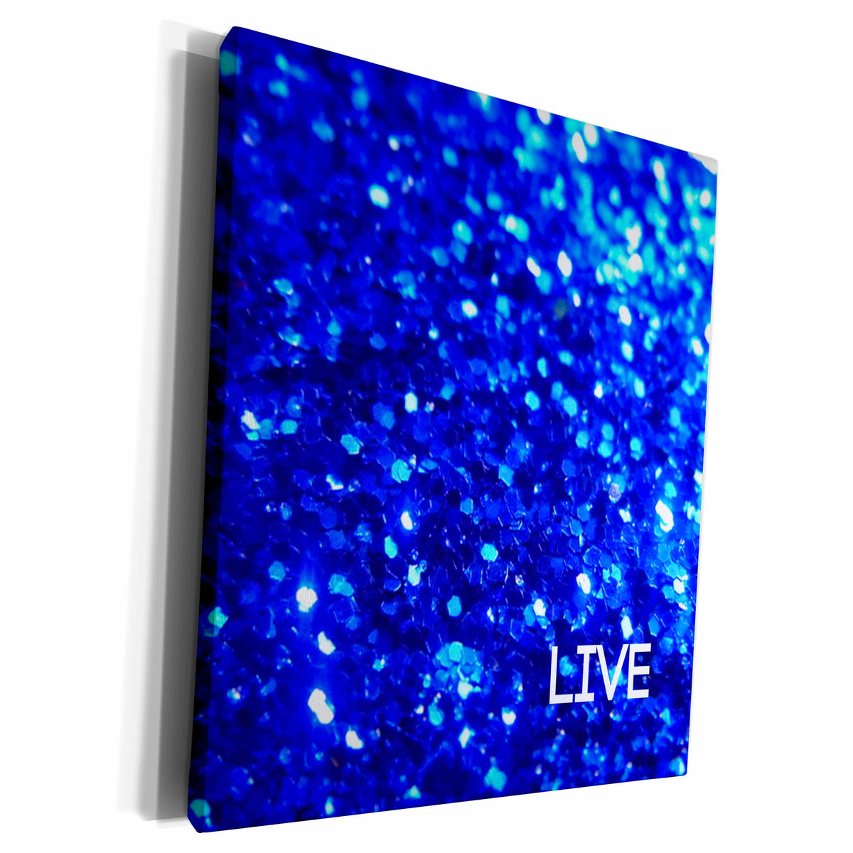 3dRose Indigo glitter background - Museum Grade Canvas Wrap (cw_194530)