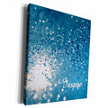 3dRose Light blue glitter background - Museum Grade Canvas Wrap (cw_194532)