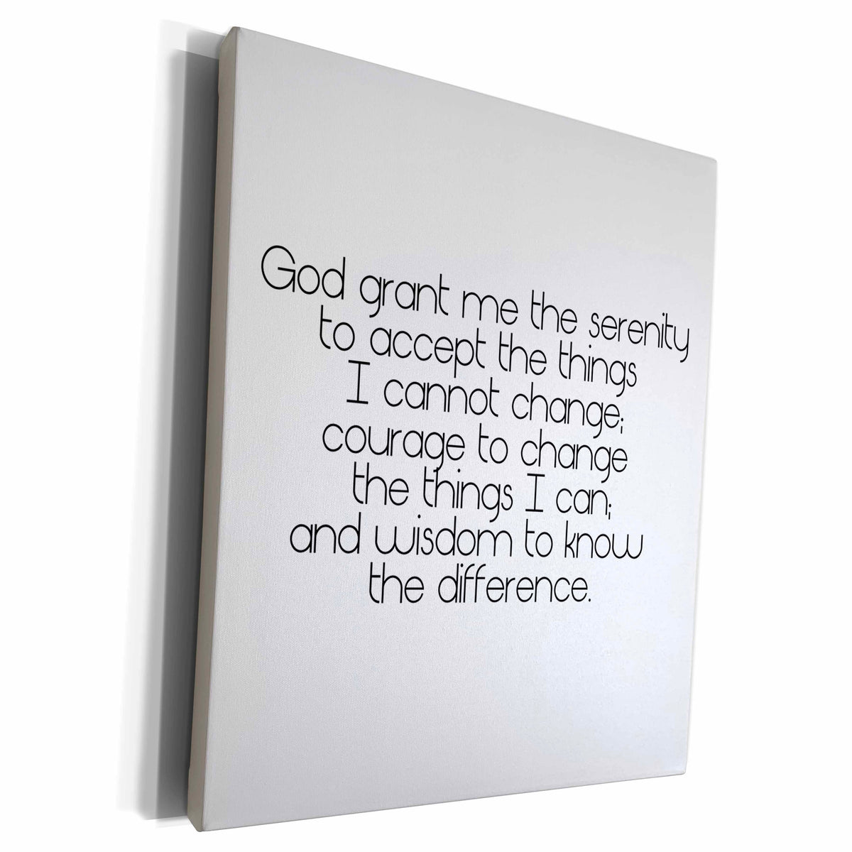 3dRose PS Inspirations - Serenity Prayer - Museum Grade Canvas Wrap (cw_195667)