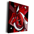 3dRose Awesome Red Dragon Abstract Art - Museum Grade Canvas Wrap (cw_196107)