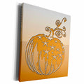 3dRose Plaster embossed Print Pumpkin - Museum Grade Canvas Wrap (cw_19839)