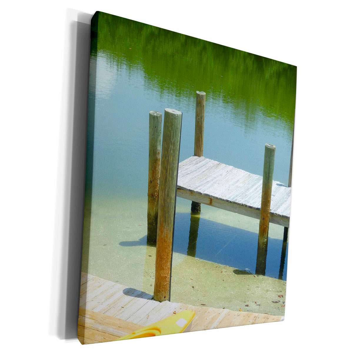 3dRose Florene Water Landscape - Captiva Dock - Museum Grade Canvas Wrap (cw_19967)